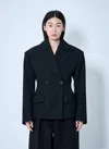 Jacquemus La Veste Norma Double Breast Blazer In Black