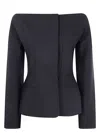 Jacquemus La Veste Spalla Wool Blend Jacket In Black