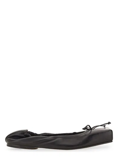 JACQUEMUS WOMEN'S LAMB LEATHER BALLET FLATS