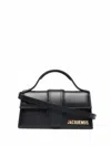 Jacquemus Le Bambino Small Leather Shoulder Bag In Black