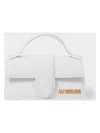 Jacquemus Leather Le Grand Bambino Shoulder Bag In White