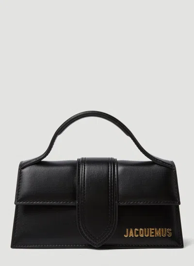 Jacquemus The Bambola Large Leather Shoulder Bag In Black