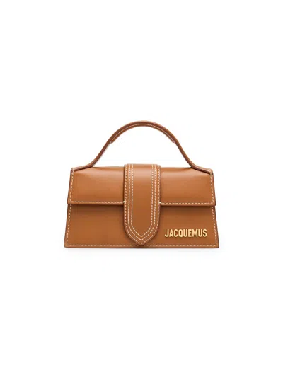 Jacquemus Women's Le Bambino Leather Crossbody Bag In Brown
