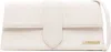 Jacquemus Grey Le Bambino Long Shoulder Bag In Lighgreige