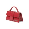 Jacquemus Le Bambino Red Handbag With Removable Shoulder Strap In Leather Woman In Red