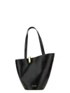 Jacquemus The Medium Bambola Asymmetric Leather Bucket Bag