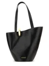 Jacquemus The Medium Bambola Asymmetric Leather Bucket Bag