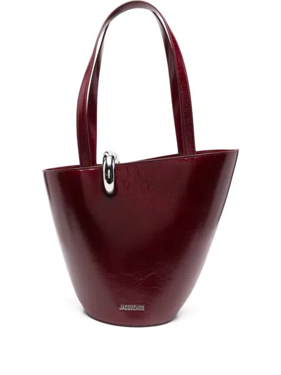 Jacquemus Women Le Bambola Moyen Bag In Burgundy