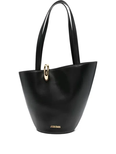 Jacquemus Women Le Bambola Moyen Tote Bag In Black