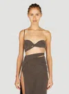 Jacquemus Women Le Bandeau Espelho Top In Brown