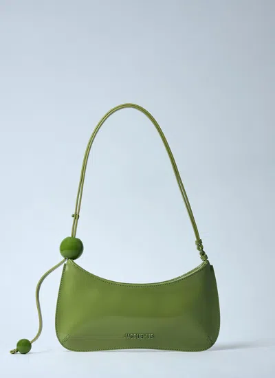 Jacquemus Women Le Bisou Perle Shoulder Bag In Green