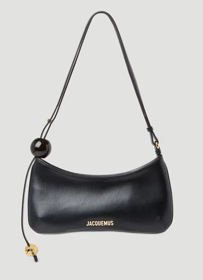 Jacquemus Women Le Bisou Perle Shoulder Bag In Black