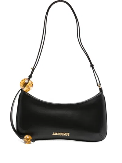 Jacquemus Women Le Bisou Perle Shoulder Bag In Black
