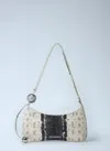Jacquemus The Bisou Perle Ball-embellished Shoulder Bag In White