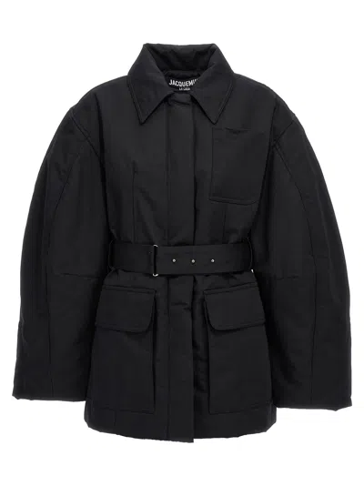 Jacquemus Women's Le Blouson Bari Jacket In Black