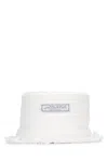 Jacquemus Bacino Frayed Edges Textured Design In White