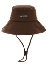 Jacquemus Le Bob De-nmes Bucket Hat In Brown
