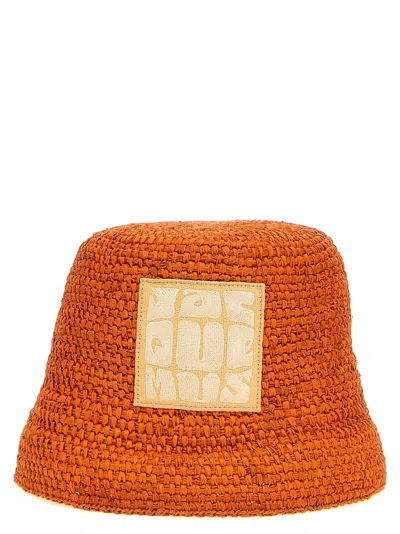 Jacquemus Women's Le Bob Ficiu' Bucket Hat In Orange