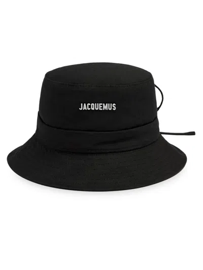 Jacquemus Women's Le Bob Gadjo Canvas Bucket Hat In Black