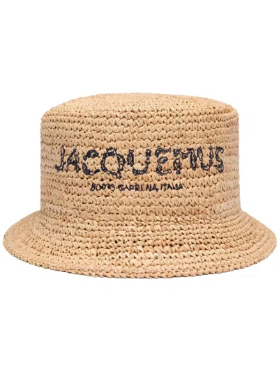 Jacquemus Women Le Bob Peach Bucket Hat