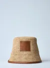 Jacquemus Women Le Bob Soli Bucket Hat In Beige