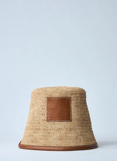 Jacquemus Women Le Bob Soli Bucket Hat In Beige
