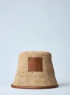 Jacquemus Women Le Bob Soli Bucket Hat In Brown