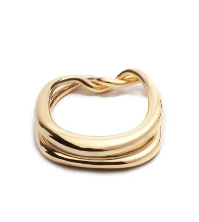 Jacquemus Women's Le Bracelet Nodi Bangle In Light Gold