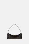 Jacquemus Embossed Python-effect Leather Ovalo Clutch Women In Brown