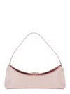 Jacquemus Le Calisso Pink Shoulder Bag With Engraved Snap Button In Leather In Pink