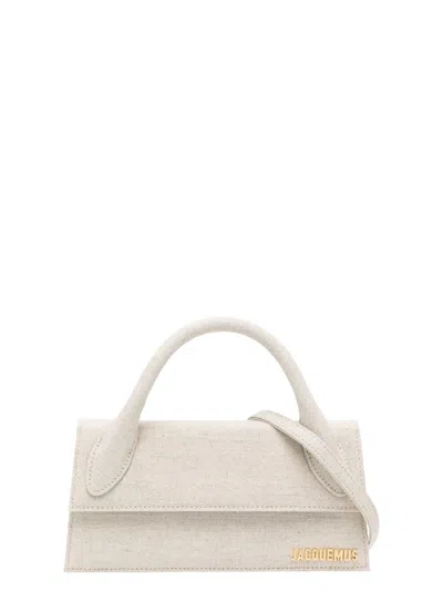 Jacquemus Women's Le Chiquito Long Leather Handbag In Gray