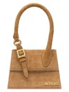 Jacquemus 'the Medium Chiquito With Buckle' Camel Brown Handle Bag In Camel