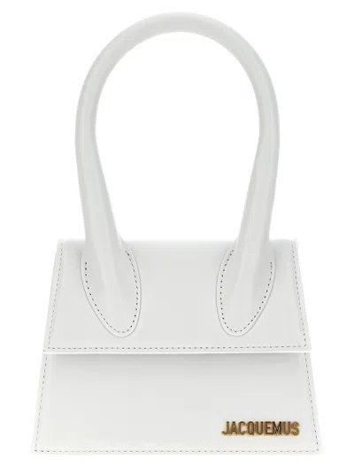 Jacquemus Le Chiquito Moyen Shoulder Bag In 100 White