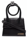 Jacquemus 'le Chiquito Noeud' Black Crossbody Bag With Logo Detail In Black