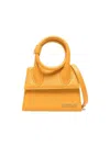 Jacquemus Le Chiquito Noeud Leather Tote Bag In Orange