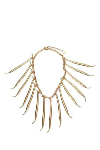 Jacquemus Haricots Bean-charm Necklace In Gold