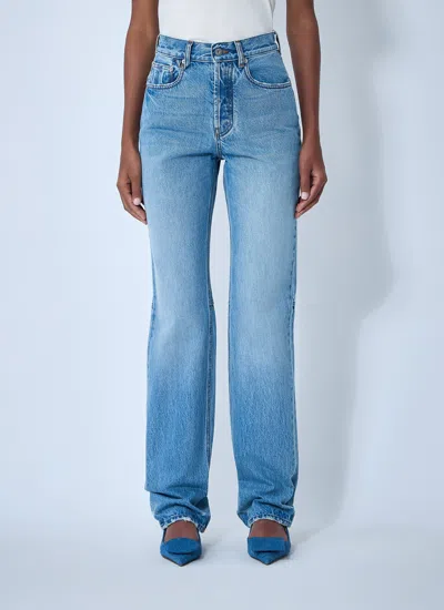 Jacquemus Women Le De-nimes Droit Jeans In Blue