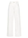 Jacquemus White The De Nmes Organic-cotton Jeans In White