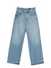 Jacquemus Denim Trousers With Belt Loops In Blue