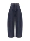 Jacquemus Women Le De-nimes Oversized Jeans In Blue