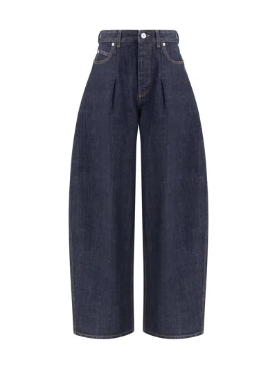 Jacquemus Women Le De-nimes Oversized Jeans In Blue