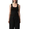 Jacquemus Black Les Classiques 'le Débardeur Gros Grain' Tank Top In Black