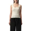Jacquemus Women Debardeur Fros Grain Cotton Tank Top In White