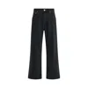 Jacquemus Le De-nimes Droit Jeans Women In Black