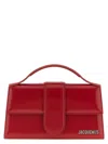 Jacquemus Rectangular Smooth Top Handle Shoulder Bag In Red