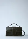 Jacquemus Rectangular Top Handle Detachable Strap Shoulder Bag In Green