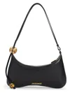 Jacquemus Le Grand Bisou Perle Leather Shoulder Bag In Black