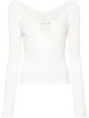 Jacquemus Chic And Stylish Pralu Top In White