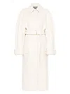 Jacquemus Le Trench Bari Belted Coat In White