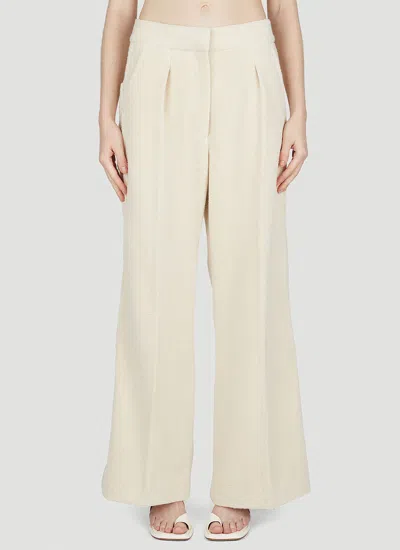 Jacquemus Women Le Pantalon Banha Pants In Cream